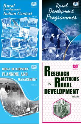 IGNOU Master Of Arts In Rural Development (MARD) 1st Year Combo Of Four Books MRD-101,MRD-102,MRD-103,MRD-4 In English Medium Including Solved Question Papers