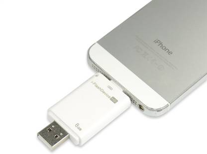 VibeX ™ i-Flash Device HD Memory Data Storage Device OTG for iPhone 7 plus / 7 / 6s / 6 / 5s / 5 iPad iPod Samsung LG IOS Android (3 in 1) High Speed™-Type-052 USB Flash Drive
