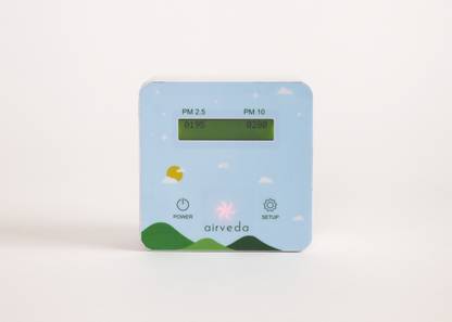 Airveda Pro - Air Quality Monitor - With Visual Indicator - App-enabled, Wi-Fi enabled Portable Room Air Purifier