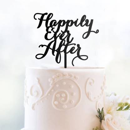 Engrave Happily Ever After Cake Topper