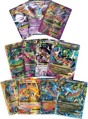 AncientKart Pokemon Mega Rayquaza, Mega Mewtwo, Mega Charizard EX cards Set of 11