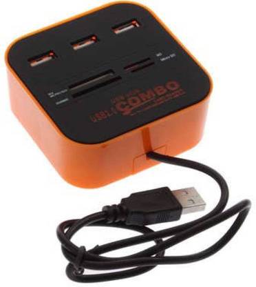 OXZA Combo Card Reader High Speed USB Hub Card Reader