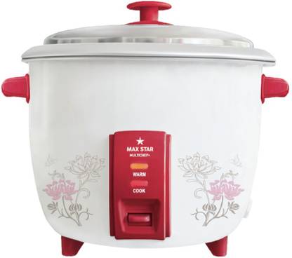 MAX STAR RC02 Multichef+ Electric Rice Cooker with Steaming Feature