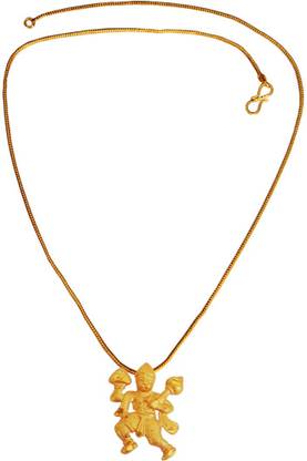 Menjewell Religious Collection Pawan Putra Hanuman / Bajrang Bali Gold-plated Metal Pendant