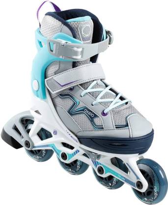 Oxelo by Decathlon ROLLER FIT 3 JR TURQUOISE In-line Skates - Size 11.5-1 UK