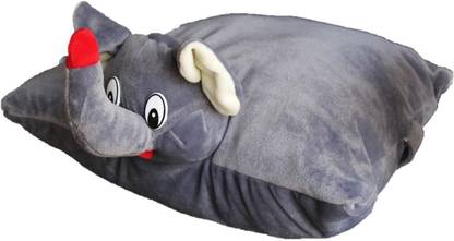 toyjoy Elephant 2 in 1 convertible pillow/cushion and soft toy for kids - 50 cm  - 35 cm