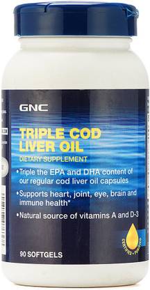 GNC Triple Cod Liver Oil Softgels