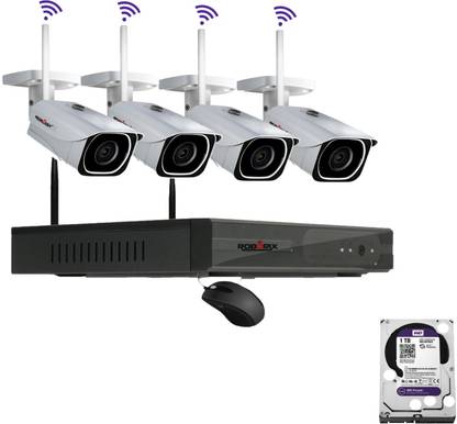 ROBORIX 4 Camera (4MP) wireless WiFi CCTV Security Kit Security Camera