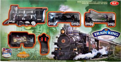 TOYSHINE Remote control wireless train set for kids