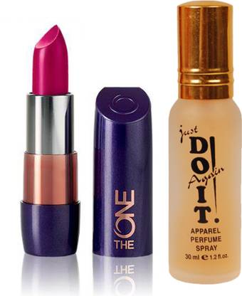 Oriflame Sweden The ONE 5-in-1 Colour Stylist Lipstick 4g (Pink Lady - 30660) With Just Do It Perfume 30ml
