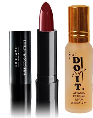 Oriflame Sweden Pure Colour Intense Lipstick (Forest Berries - 30825) With Just Do It Perfume 30ml