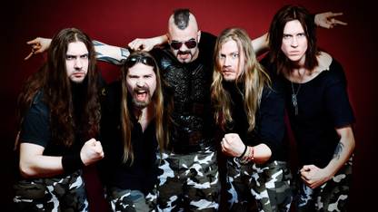 sabaton-joakim-broden-paumlr-sundstroumlm-heavy-metal-power-metal-long-hair-beards-metal-music Wall Poster Paper Print