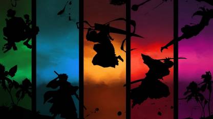 Ananyadesigns Anime fight-bleachs Wallposter Paper Print