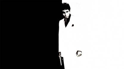 Aabhaas background--movie-wallaper-scarface Wall Poster Paper Print