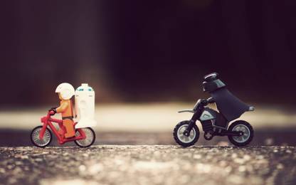 Wall Poster /star-wars-lego-science-fiction-darth-vader-luke-skywalker Paper Print