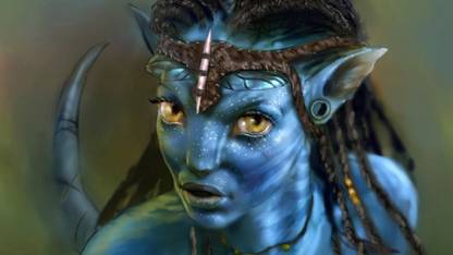PL neytiri-memes-pixels-collection-avatar-movie Wall Poster 19*13 inches Matte Finish Paper Print