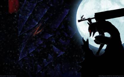 Athahdesigns Anime berserk-landscape-manga-kupmcyteWallpaper Paper Print