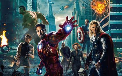 Aabhaas mac-image--widescreen-avengers Wall Poster Paper Print