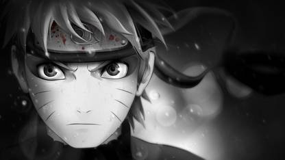 PL Anime black-white-naruto-manga Wall Poster 19*13 inches Matte Finish Paper Print