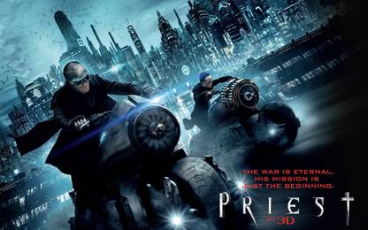 AnanyaDesignsmovie-action-priest-background- Wall Poster Paper Print