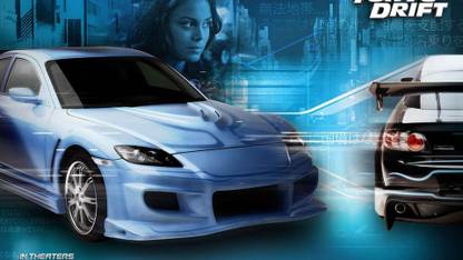 AnanyaDesignscars-drift-furious-tokyo-movies- Wall Poster Paper Print