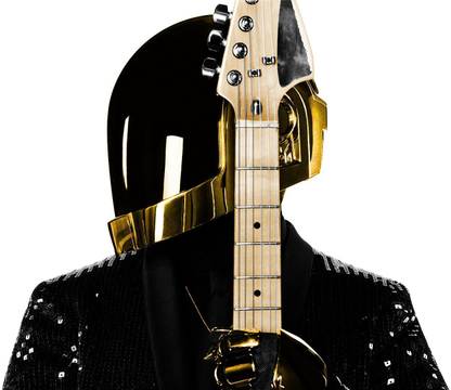 PL -daft-punk-guitars-music-white- Wall Poster 13*19 inches Matte Finish Paper Print