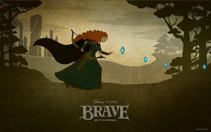 Wall Poster a/wallpaper-desktop-photo-pixar-disney-braves-website Paper Print