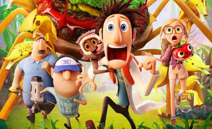Wall Poster w/cloudy-with-a-chance-of-meatballs--movie Paper Print