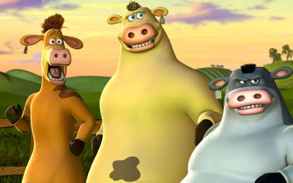 BeLucky animated-nickelodeon-barnyard- Wall Poster Paper Print