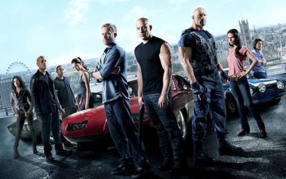 Wall Poster a/michelle-rodriguez-cars-muscle-cars-jordana-brewster-the-rock-paul-walker-vin-diesel-racing-ludacris-tyrese-gibson-dwayne-johnson-fast-and-furious- Paper Print