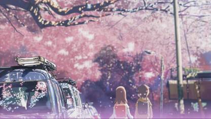 Ananyadesigns Anime walls-second-sakura-tree Wallposter Paper Print