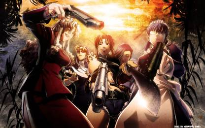 Akhuratha Anime black-lagoon-revy-balalaika-eda-roberta-shenhua Wall Poster Paper Print