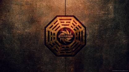 Wall Poster a/dharma-logos-tvshows-lost Paper Print