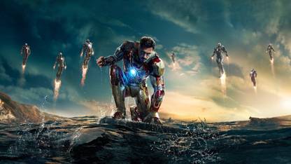 Wall Poster a/iron-man-twitter-background-stark Paper Print