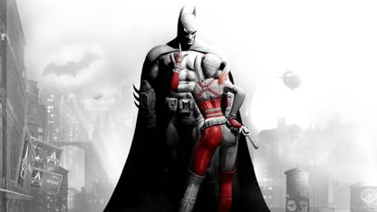 Wall Poster a/batman-harley-quinn-arkham-city-tvshows Paper Print