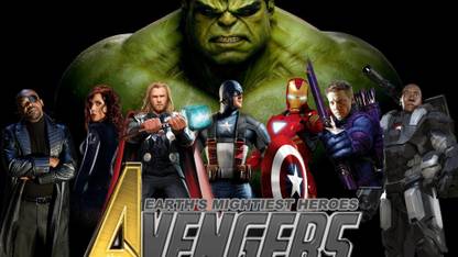 AnanyaDesigns-avengers-avenger-movie Wall Poster Paper Print