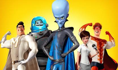 Wall Poster w/megamind-movie- Paper Print