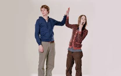 PL ellen-page-movies-juno-michael-cera Wall Poster 19*13 inches Matte Finish Paper Print