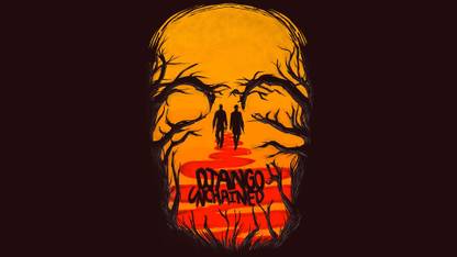 Wall Poster /-django-unchained-fan-art-quentin-tarantino Paper Print