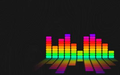 PL -widescreen-music-graph-colorful-equalizer-dance Wall Poster 13*19 inches Matte Finish Paper Print