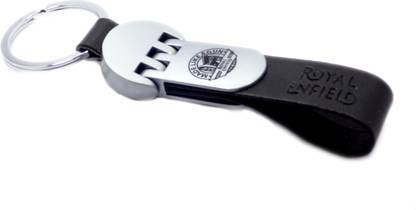 ADITYA TRADERS Classy Royal Enfield Leather Embossing Attractive Designer Locking Key Chain