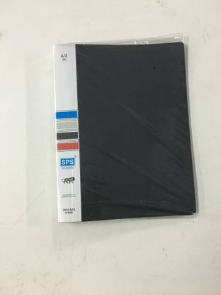 SPS A4 Size Display File Folder Plastic 10 Pocket (Pack Of 2)