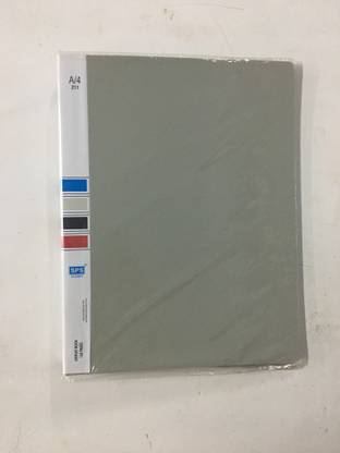 SPS A4 Size Display File Folder Plastic Gray 80 Pocket (Pack Of 2)