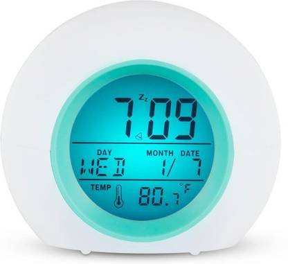 Singtronics LCD Alarm 7 Color changing LED backlight Digital Kitchen Indoor Table Desk Watch Room Home Temperature Thermometer Sleep Clock Digital Kitchen Timer
