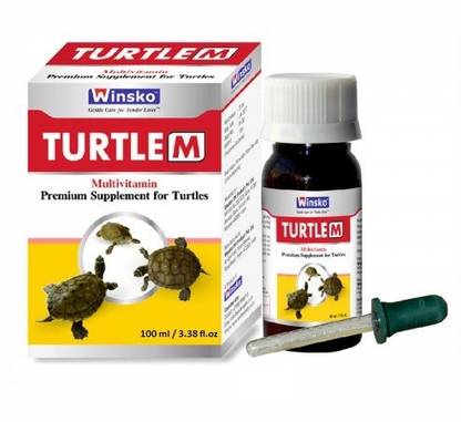 Winsko TURTLE (M) 100ml (3.38 fl.oz) Multivitamin Premium Supplement For Turtles | Pet Health Supplements