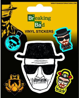 Pyramid 10.16 cm Breaking Bad Heisenberg Stickers Self Adhesive Sticker