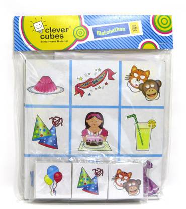 Clever Cubes Matchathon Educational Board Games