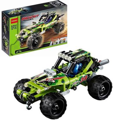 Shanaya Decool Desert Racer 3414 Technic Building Block Construction Pullback Car Bricks Toys 148 Pcs (Multicolor)