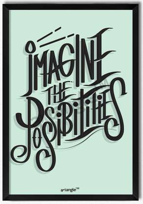 Imagine The Possibilities Framed Poster Paper Print