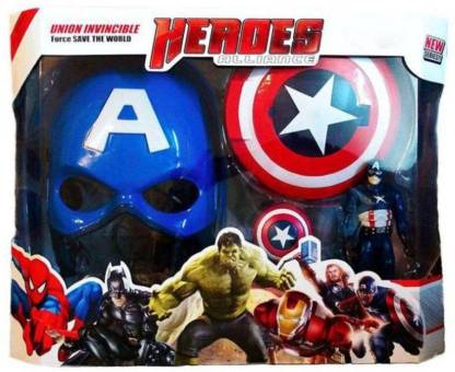 Shy Products 3 in 1 Captain America Gift Toy Set For Kids